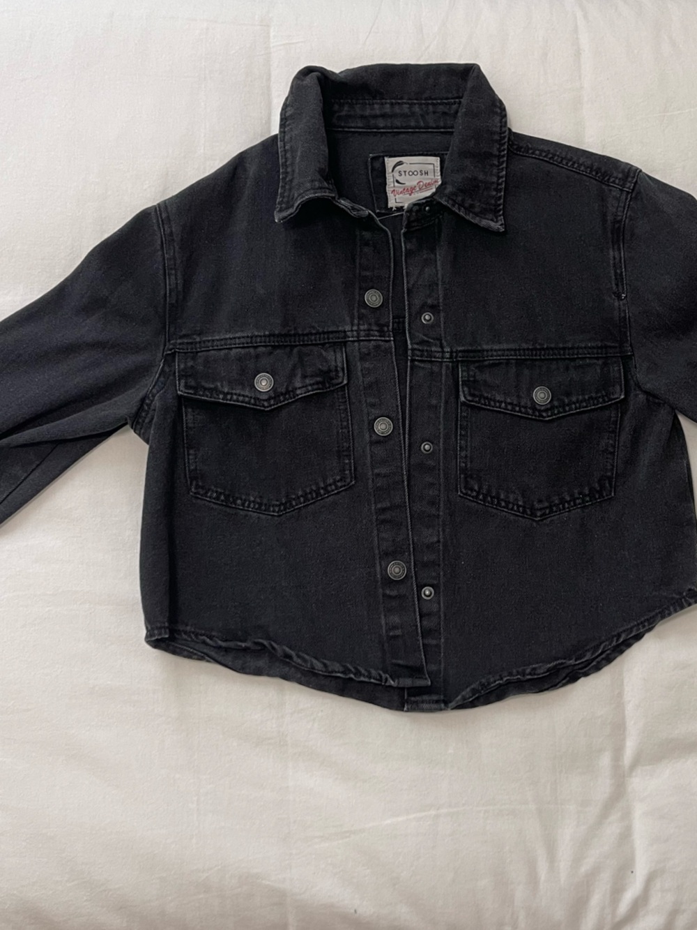 Stoosh Black Vintage Denim Jacket
